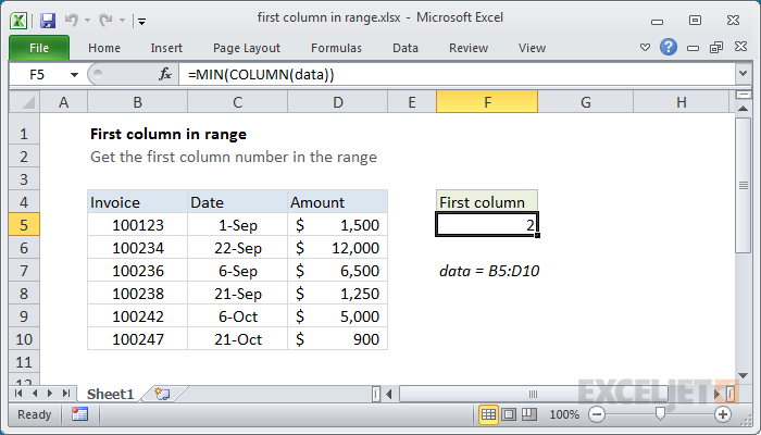 excel-formula-first-column-number-in-range-exceljet